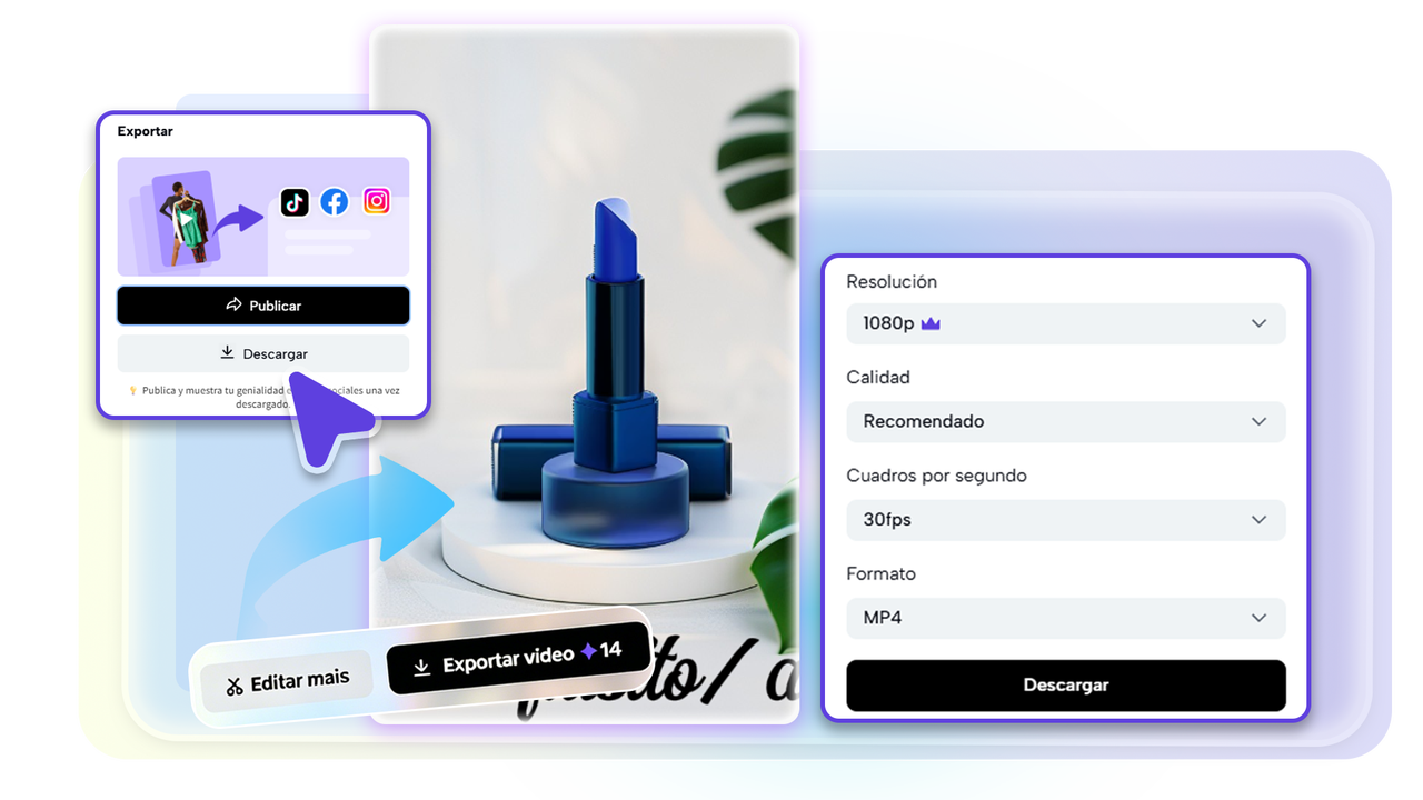 Edita, exporta y publica tu video