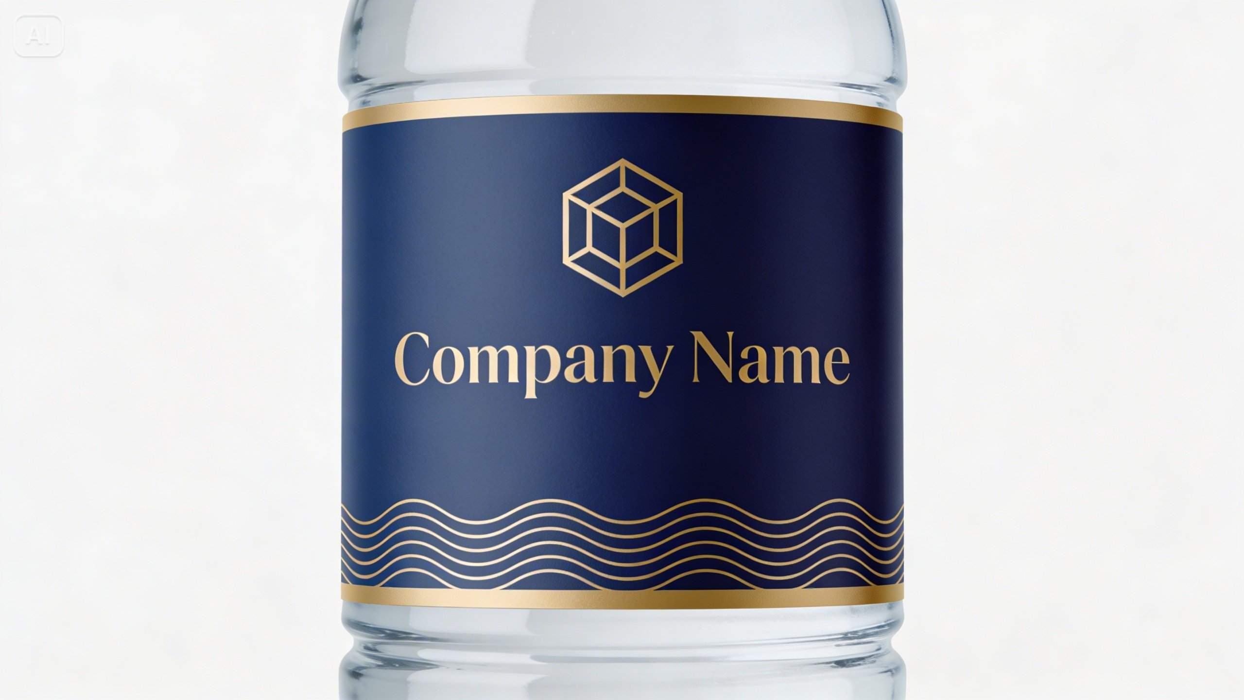 Premium corporate water labels