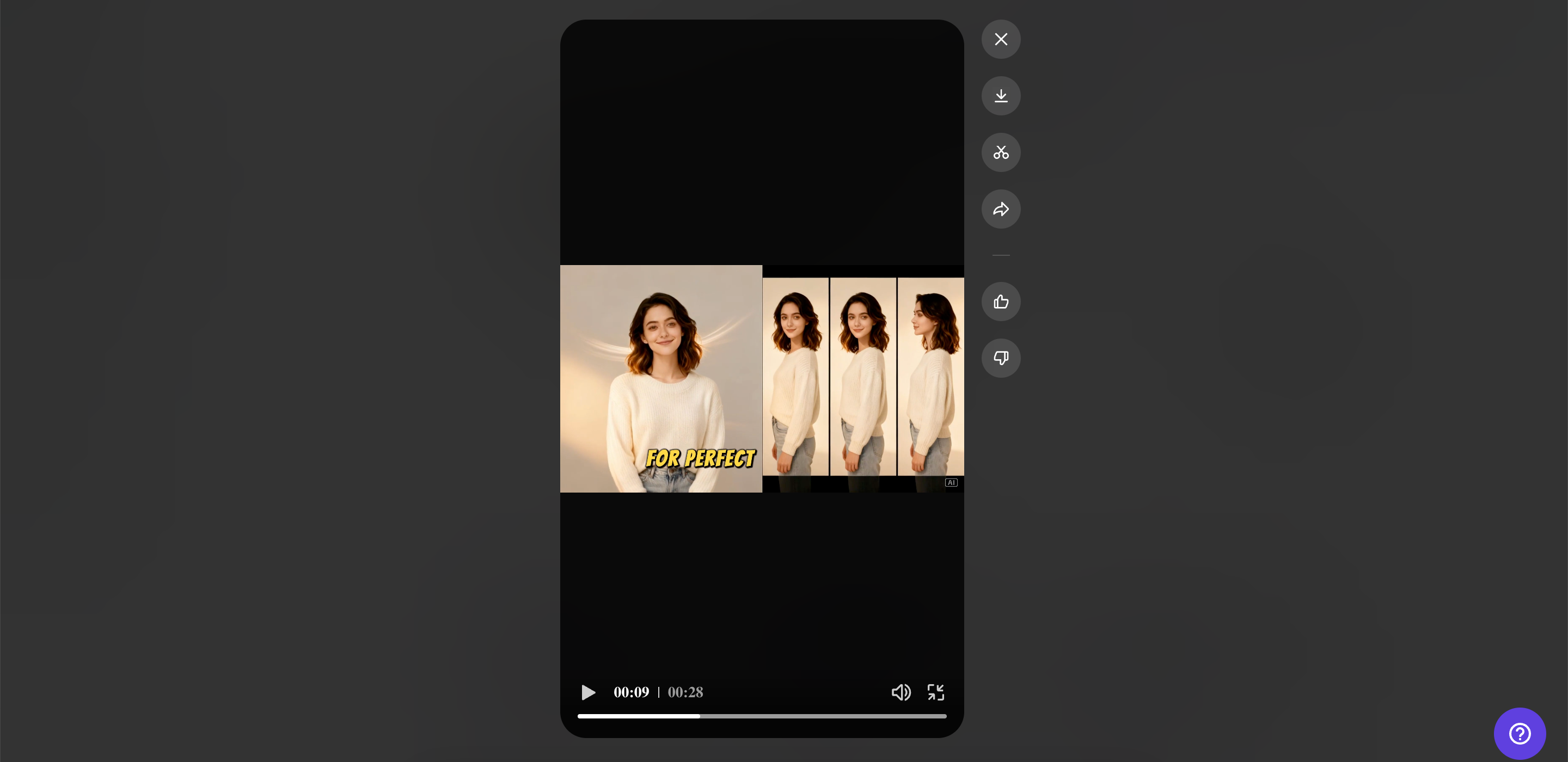 Export or post your avatar video