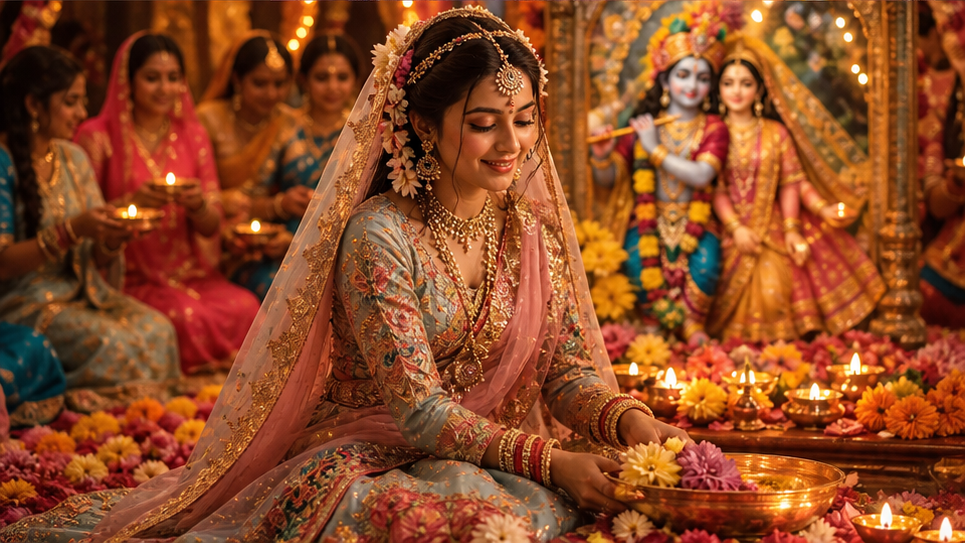 Radha Ji CapCut Template — Devotional Gathering Finale