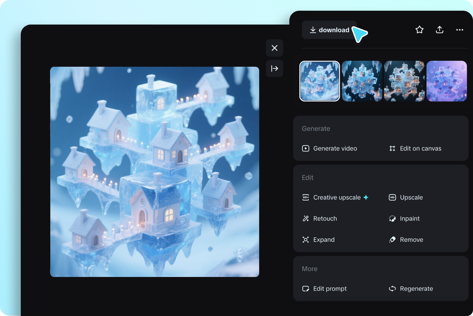 perhalusi dengan Seedream atau muat turun