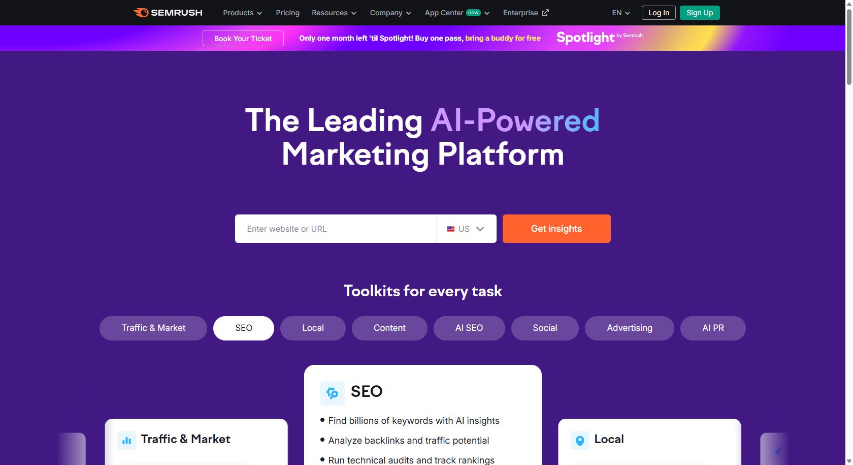 SEMRush SEO tool