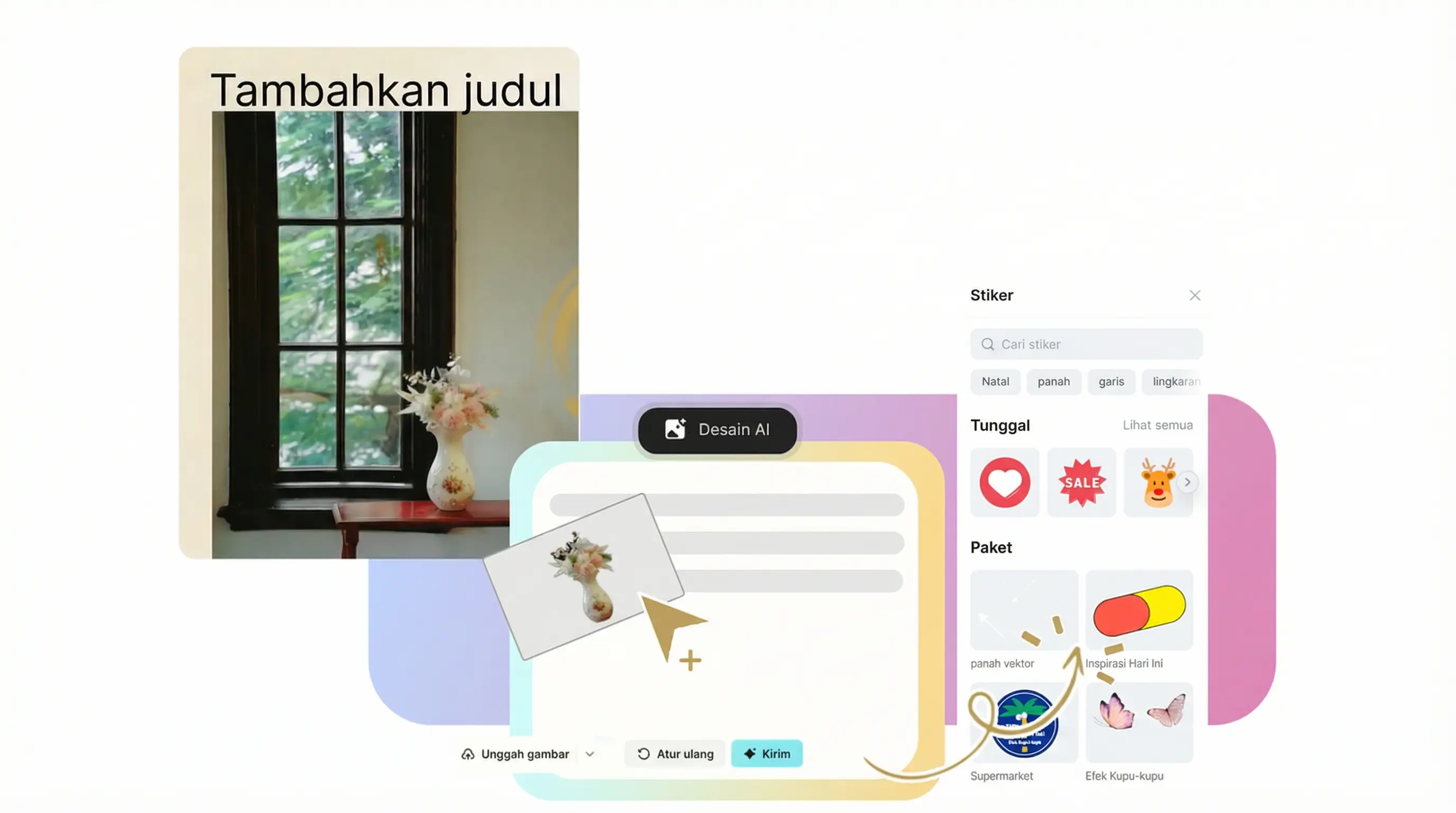 Personalisasi poster Ramadan di CapCut