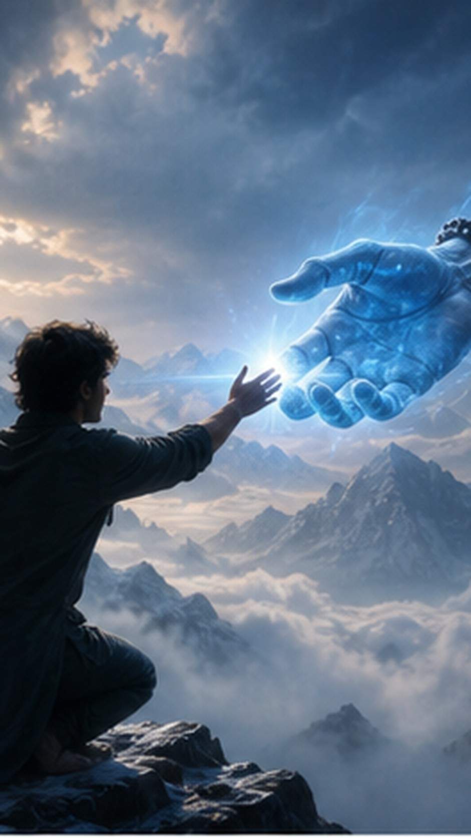 Lord Shiva Handshake AI Videobearbeitung fordert mobilen Helden auf