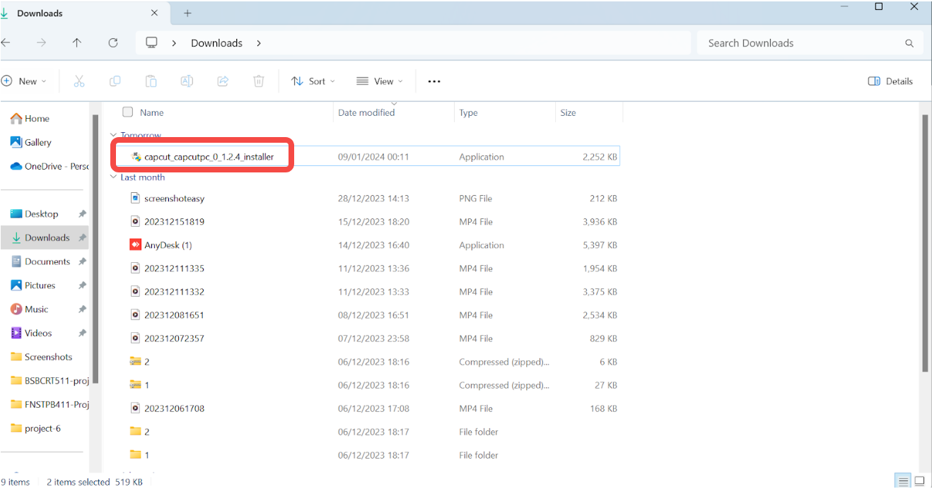 Busca el archivo descargado en tu dispositivo