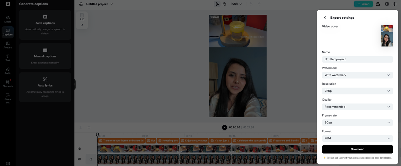 Export your video