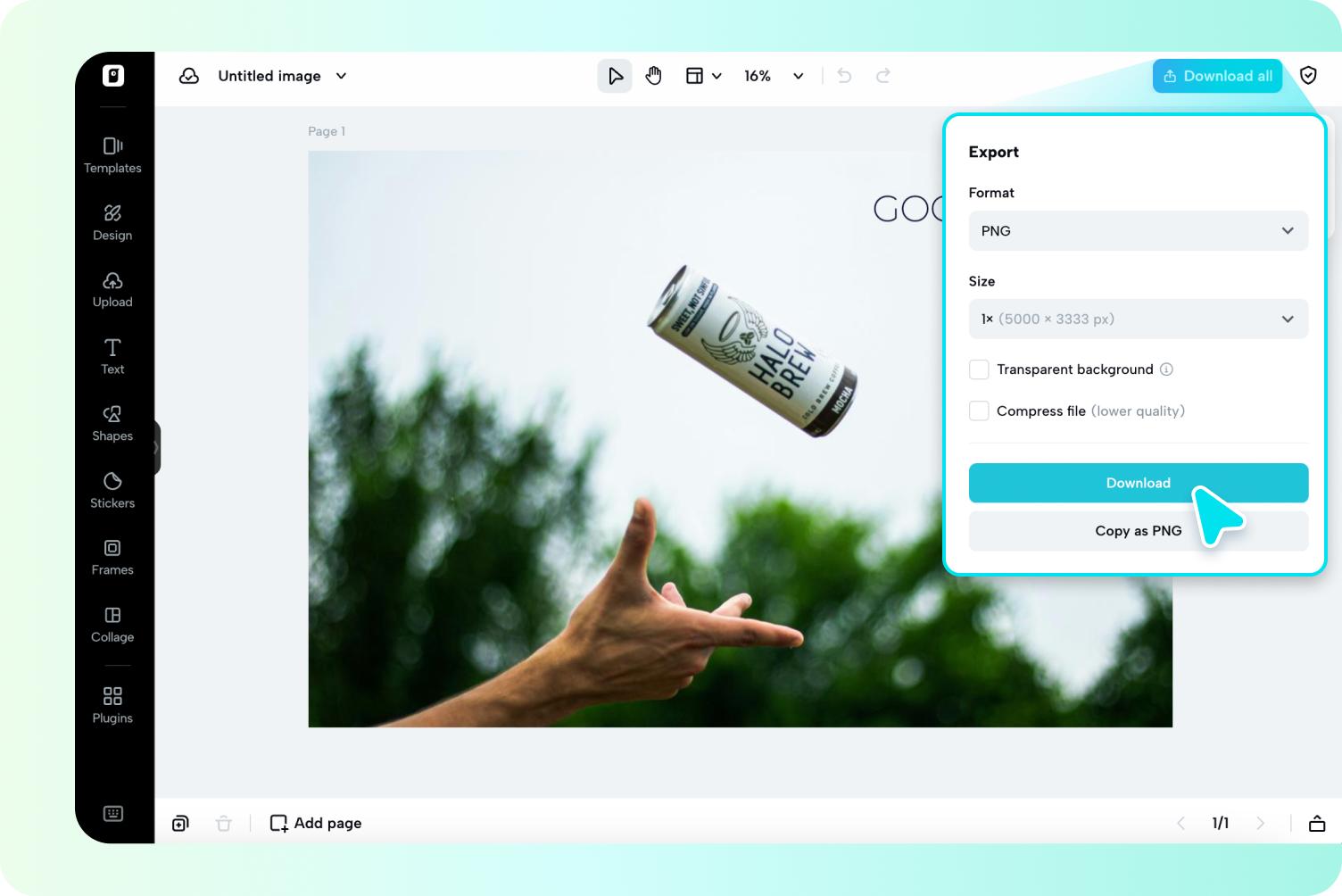 ดาวน์โหลดรูปภาพของคุณ