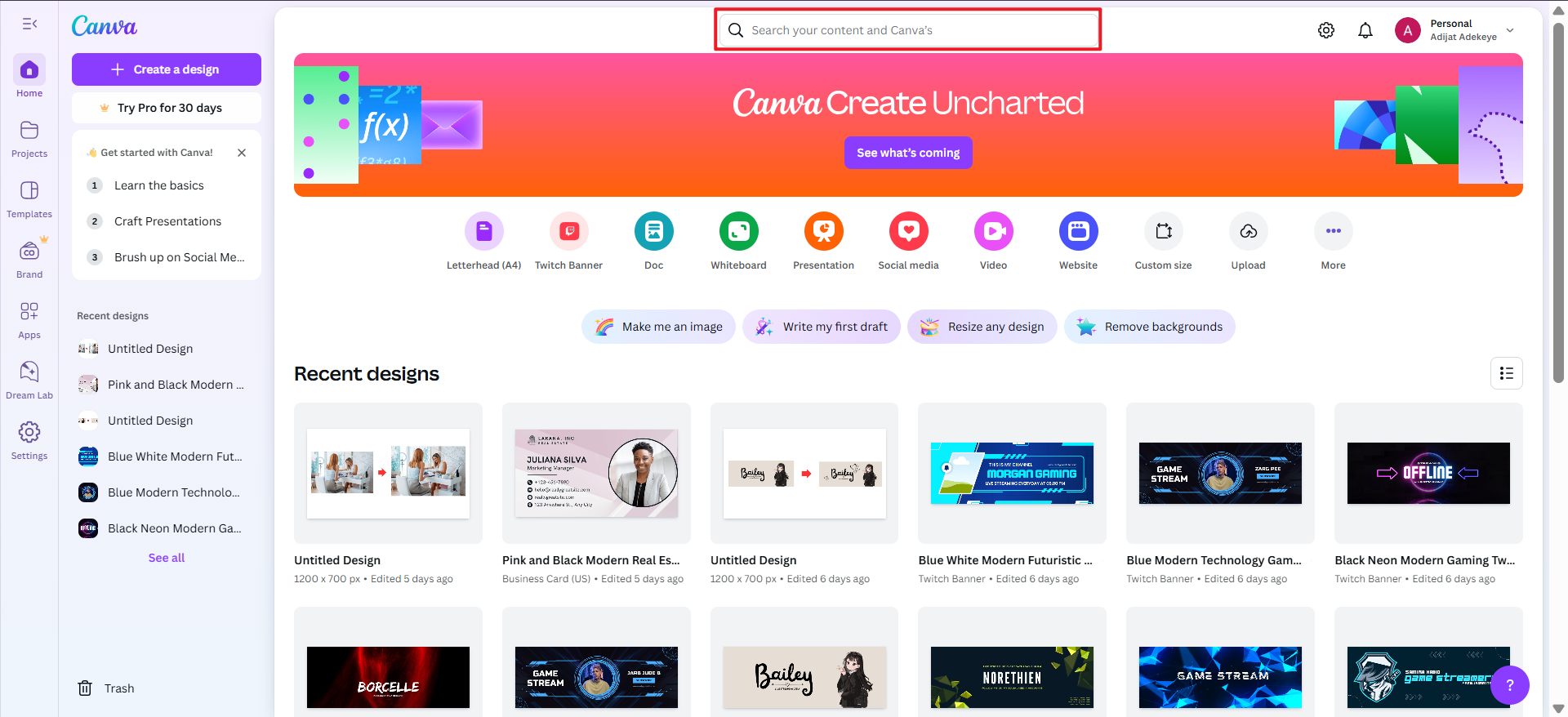 Crie sua própria pesquisa de palavras