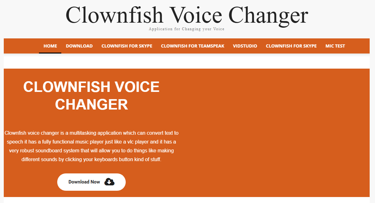 Clownfish Voice Changer