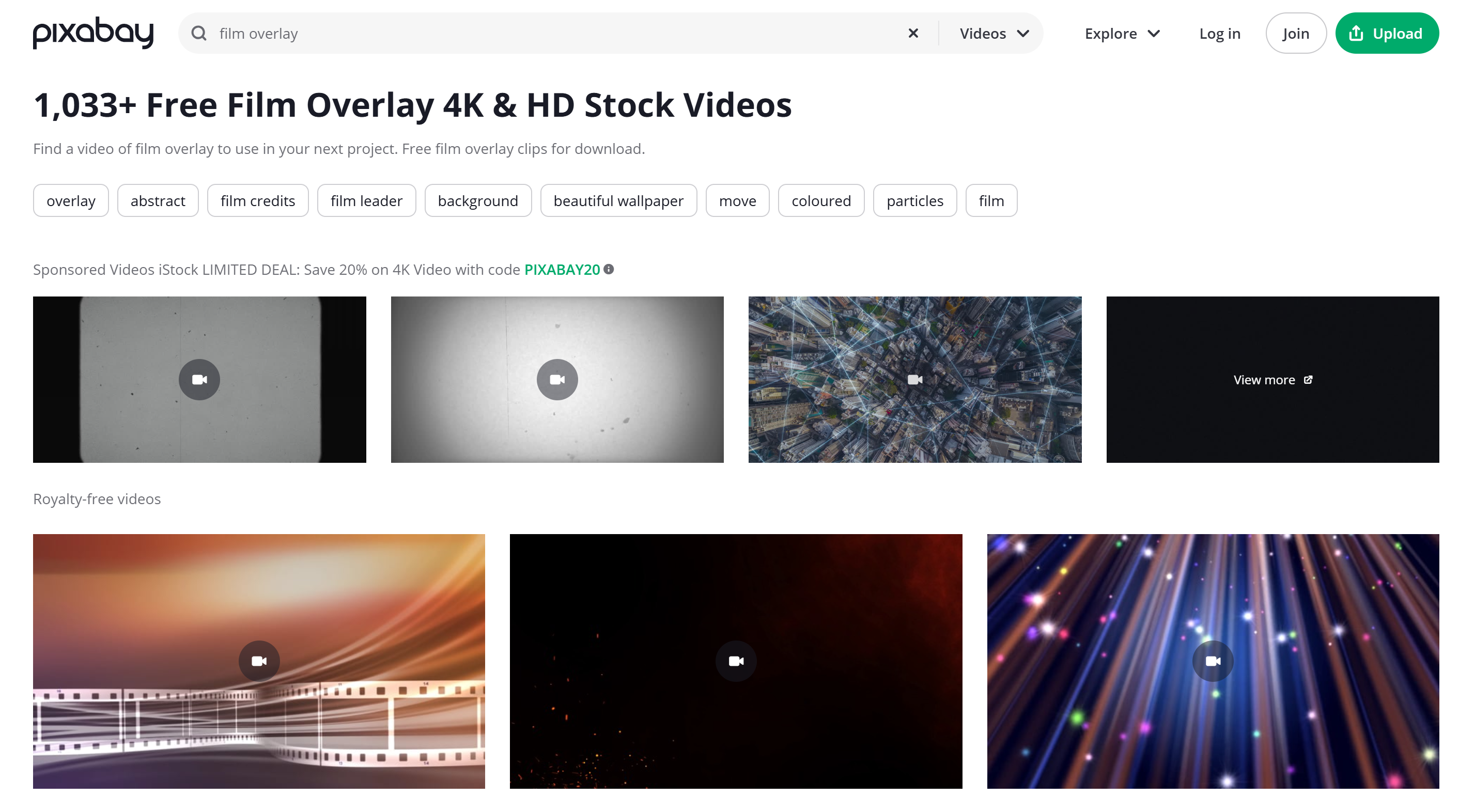 5 best websites to download film frame overlay: Pexels
