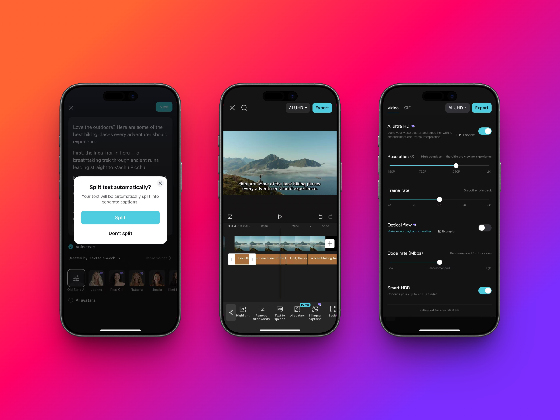 Export your text-to-speech-ified media