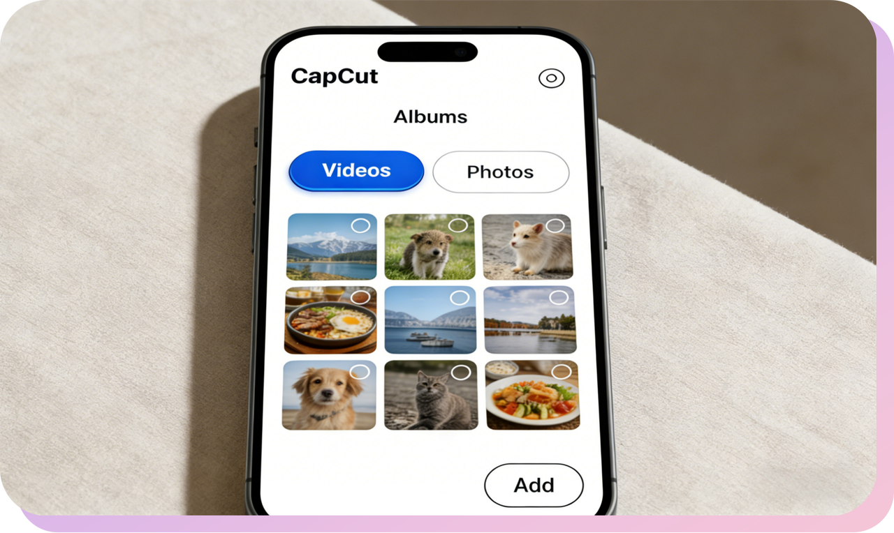 import assets on CapCut