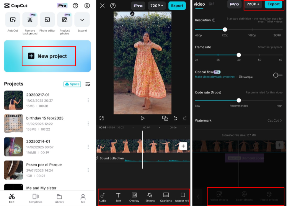 Creating stunning Instagram reels with CapCut mobile app