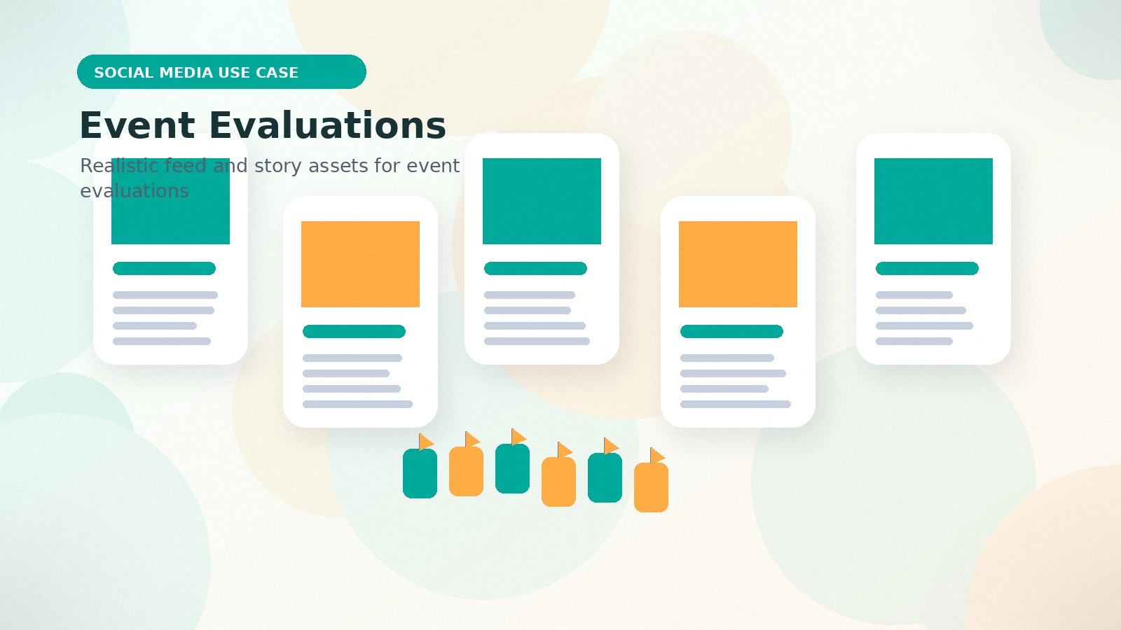 Event Evaluations realistic social media use case visual for event evaluations
