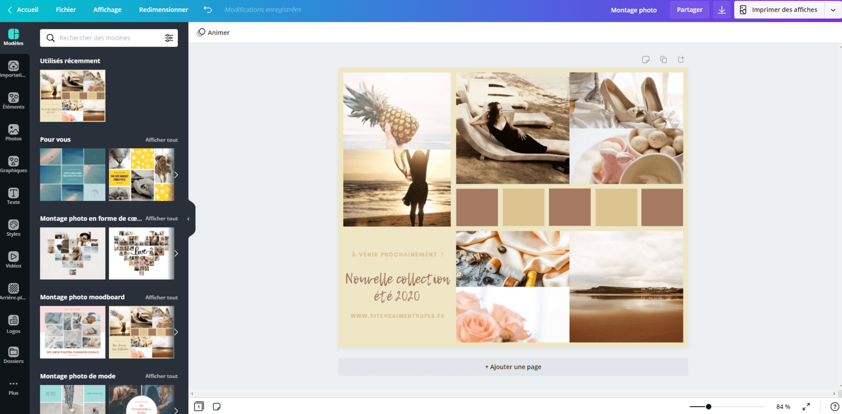 Canva photo montage
