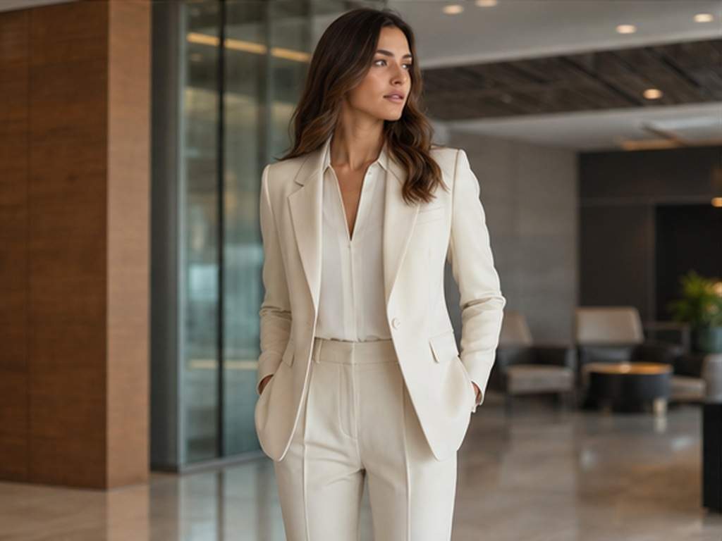 AI Video Try On App prompt example 4 - Modern office outfit