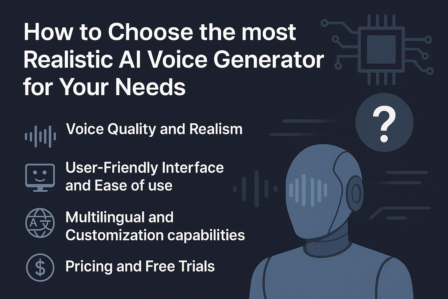 Most realistic AI voice generator for your needs