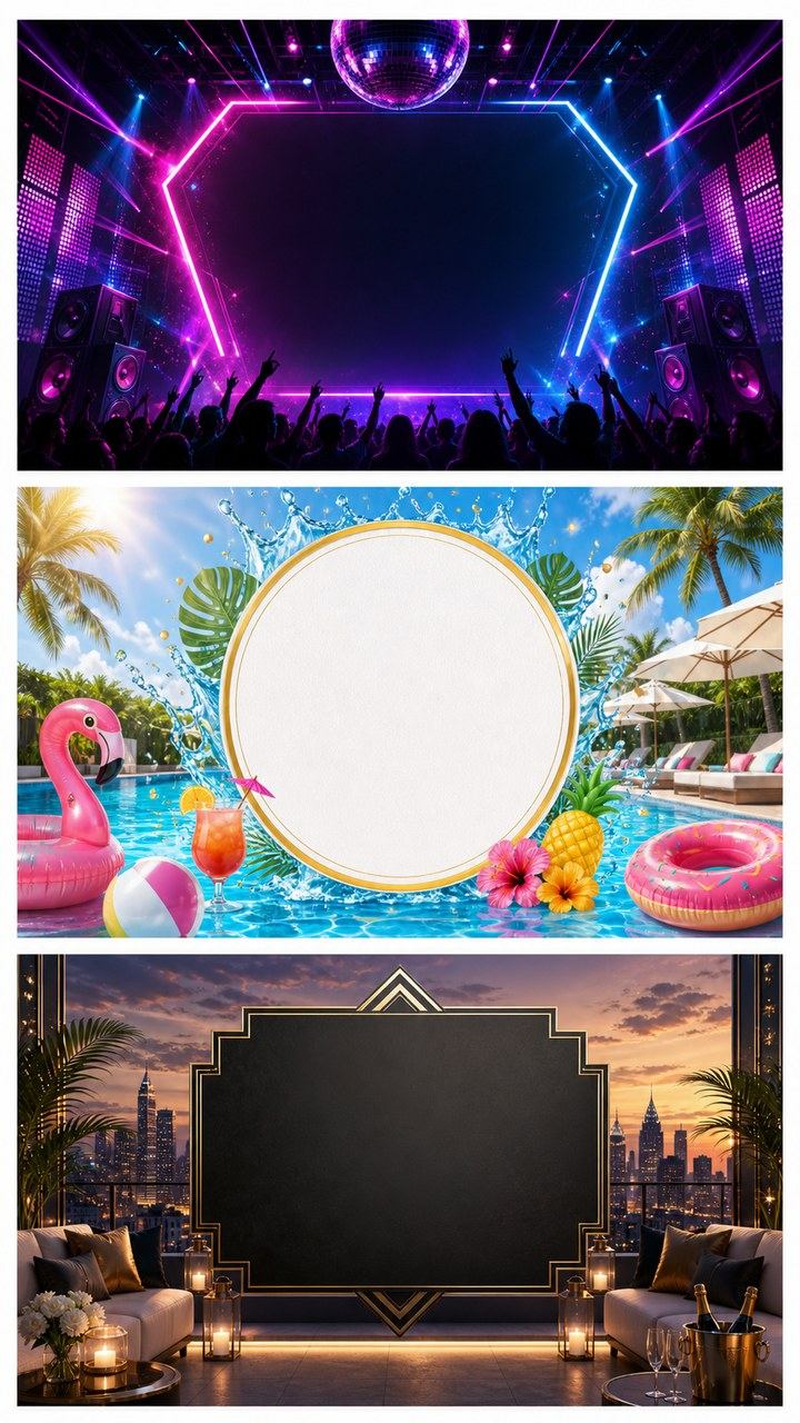 make party flyer mobile hero