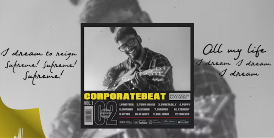 3D retro audio visualizer lyric video template