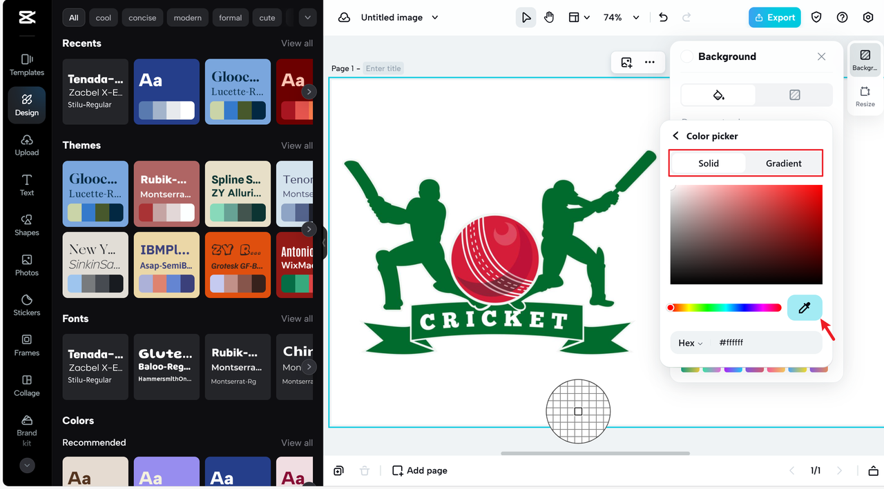 Pick color in a click with smart color picker