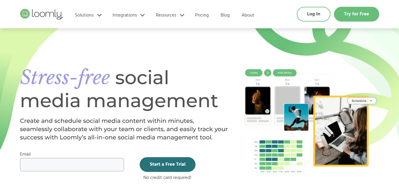 Loomly social media calendar