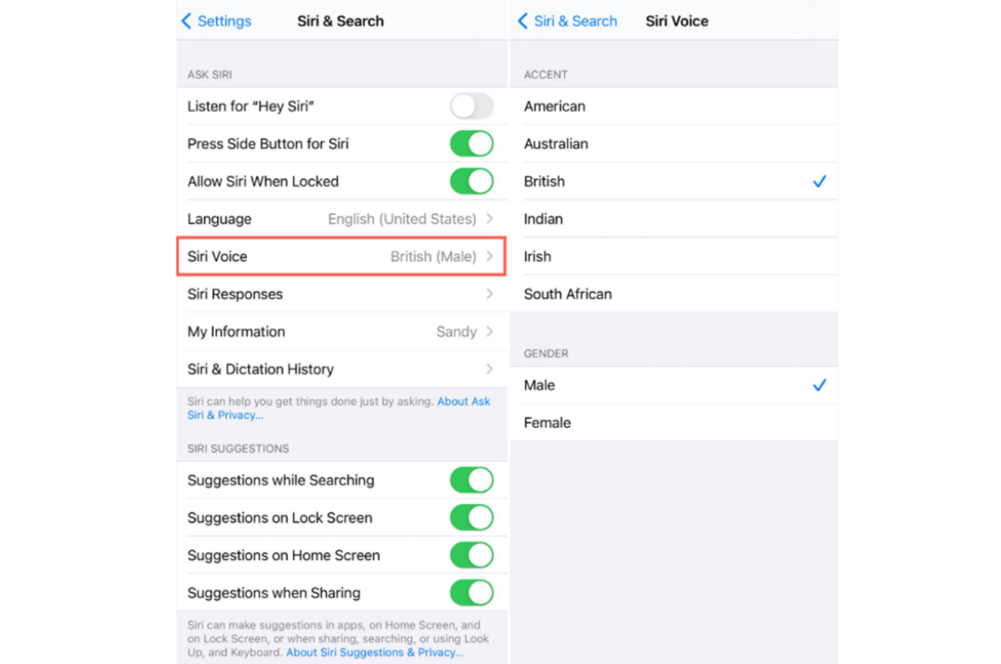 An easy way to change Siri's voice to male