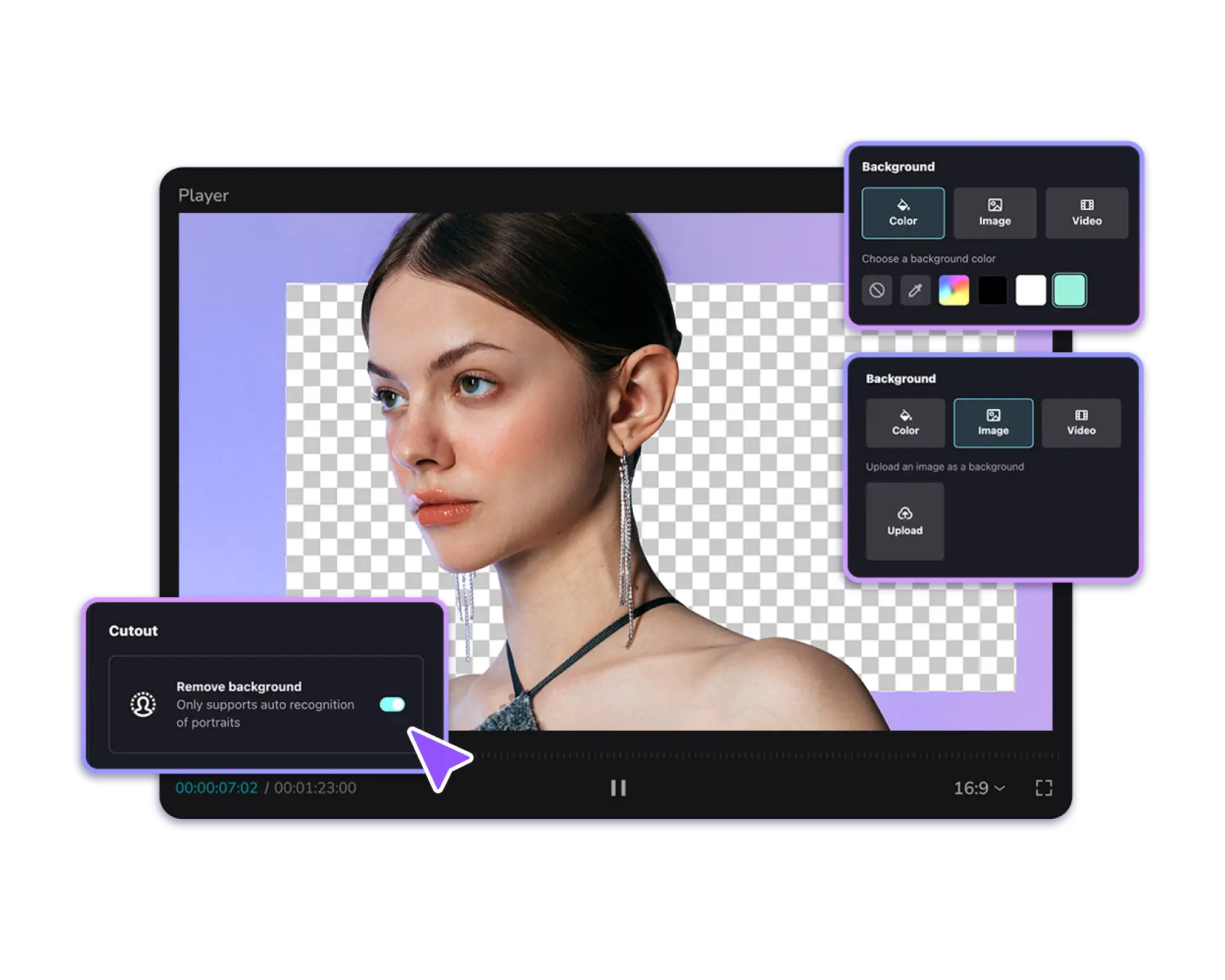 Remove Video Backgroud Completely