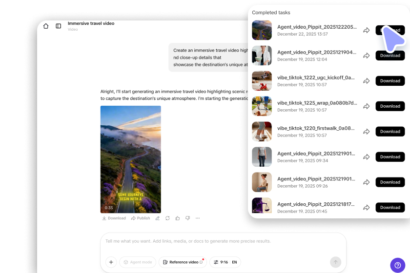 Publish or download
