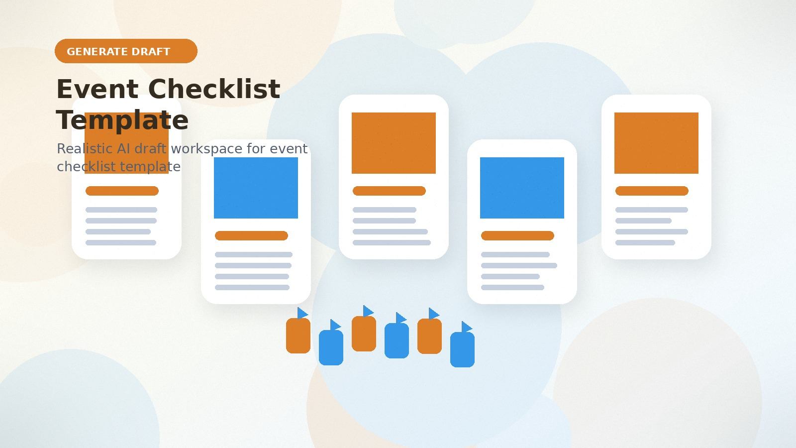 Event Checklist Template realistic generate draft visual for event checklist template