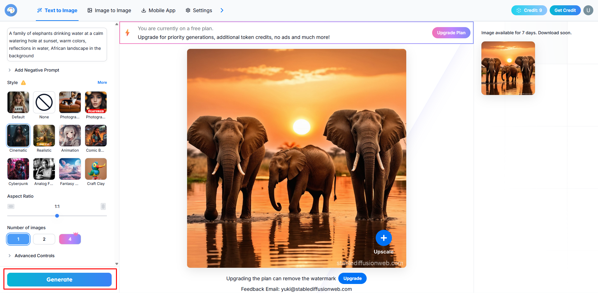 Generating images with Stable Diffusion AI image generator