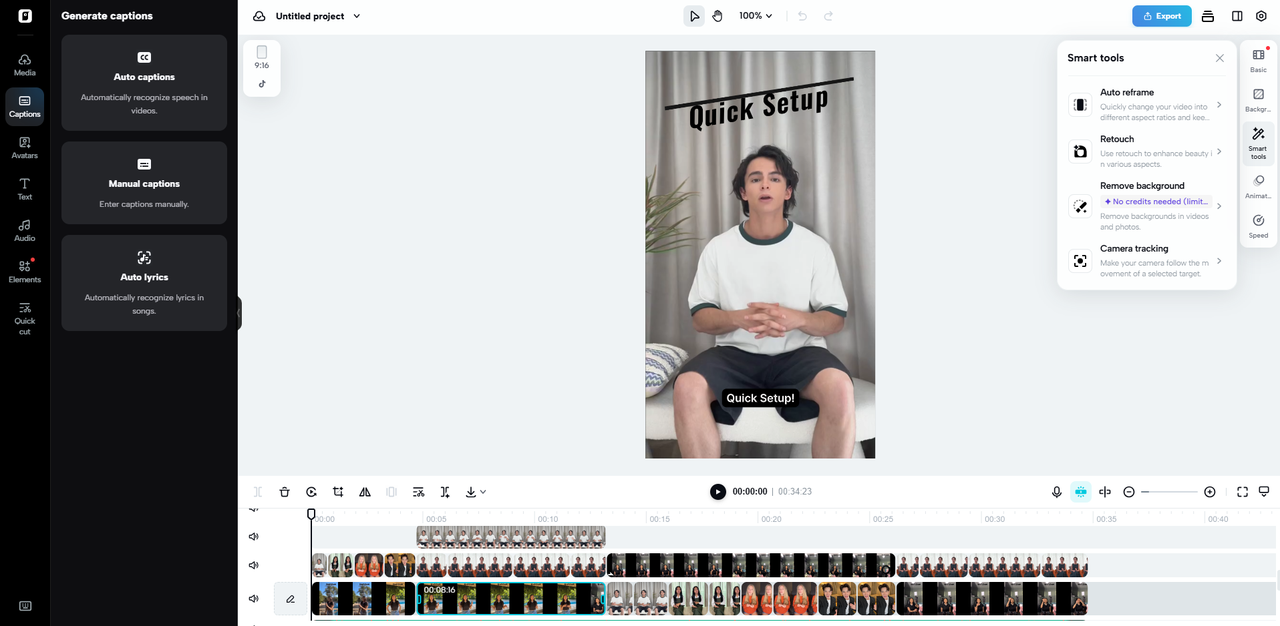 Mga advanced na tampok sa pag-edit.