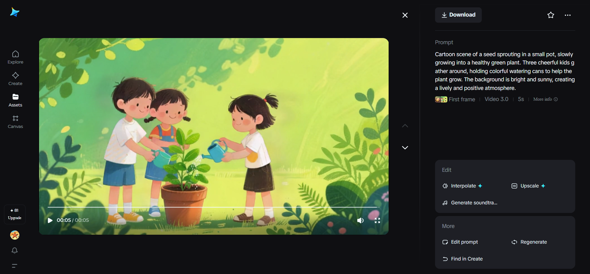 Interactive activities videos