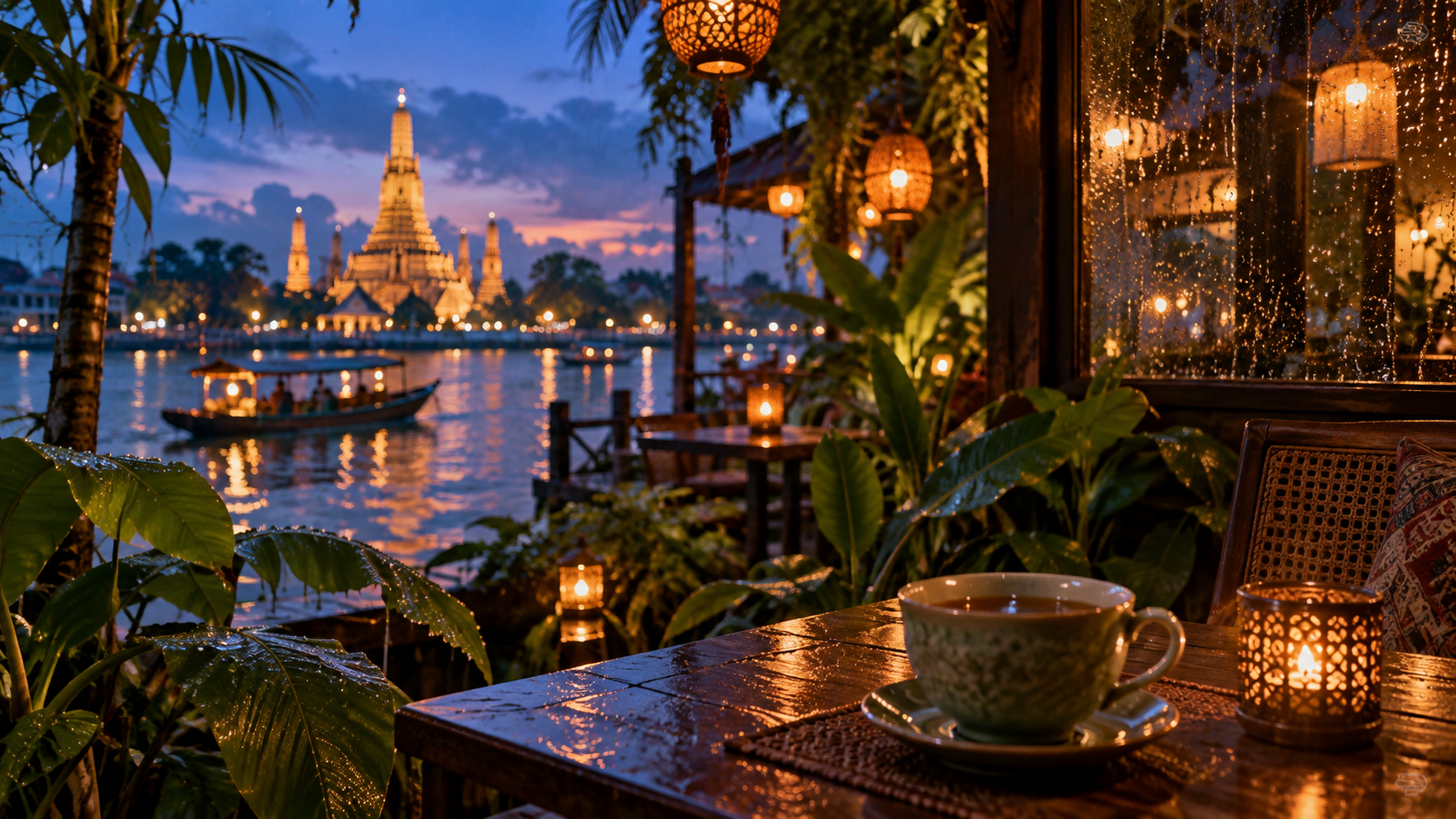 a calming Healing Thailand travel video reference prompt result