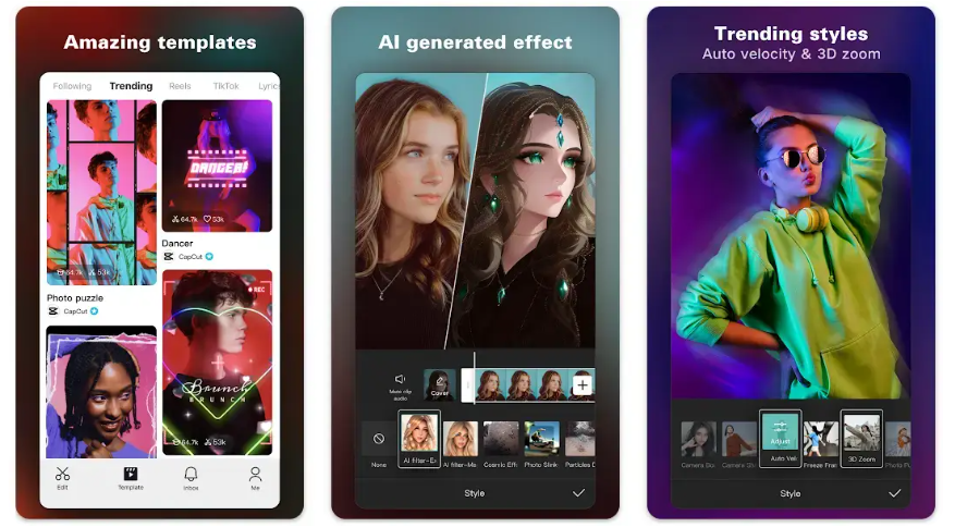 CapCut mobile app