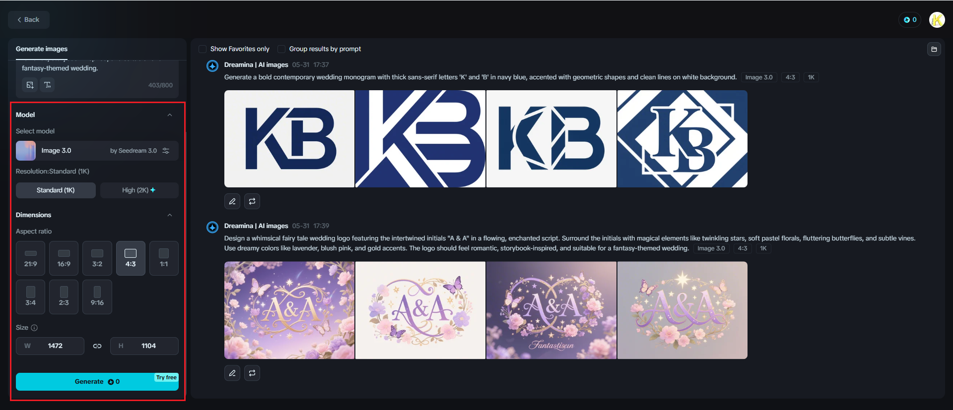 wedding initials logo maker free