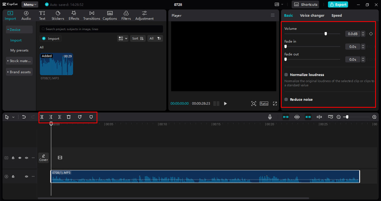 Refine and Edit Audio in CapCut