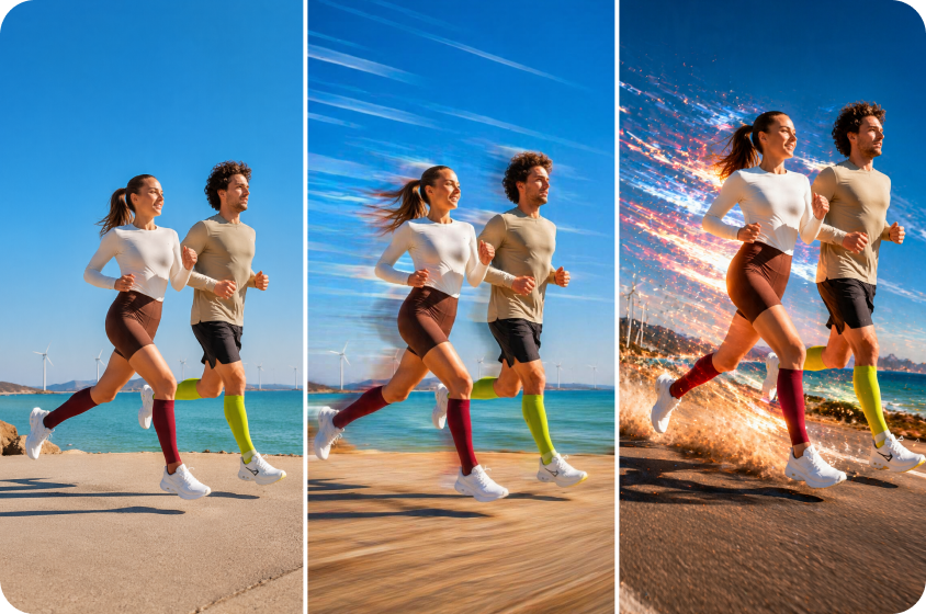 Experimente diferentes estilos de movimento