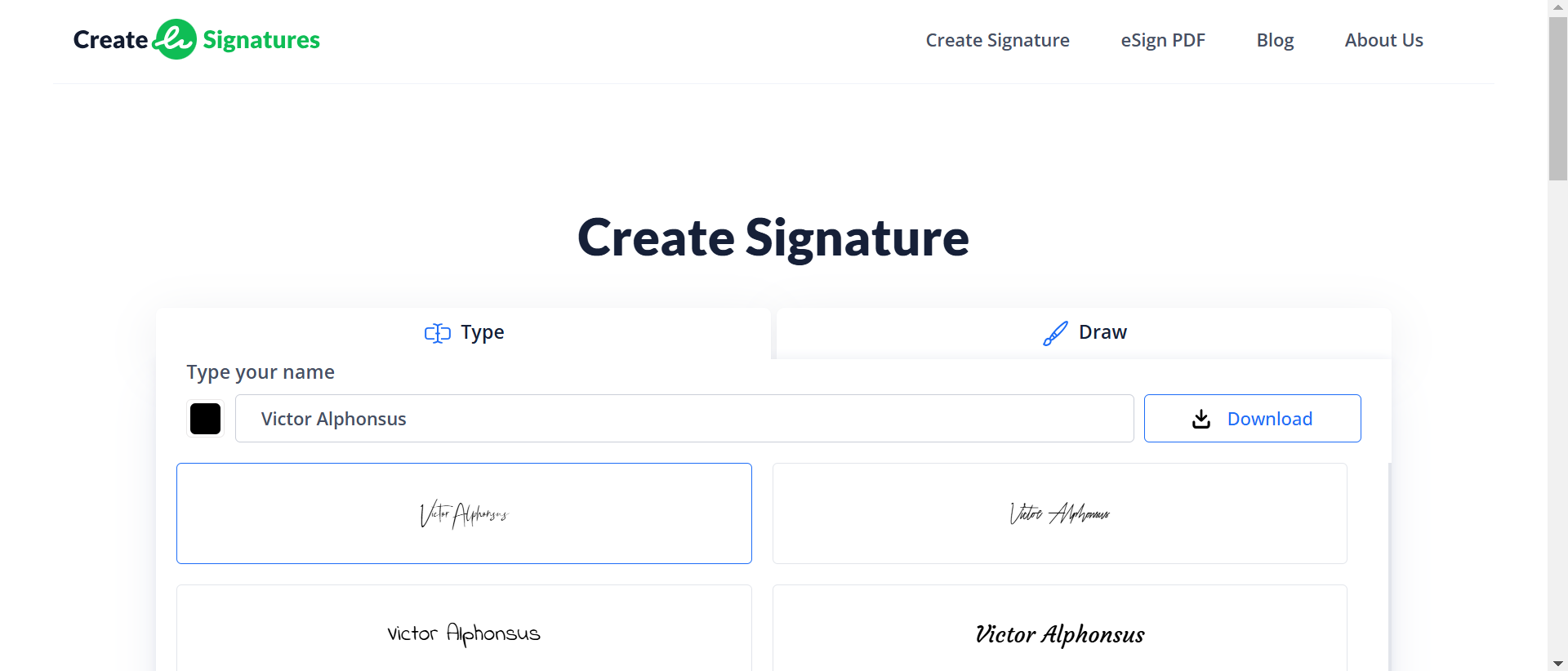 how do i create an electronic signature