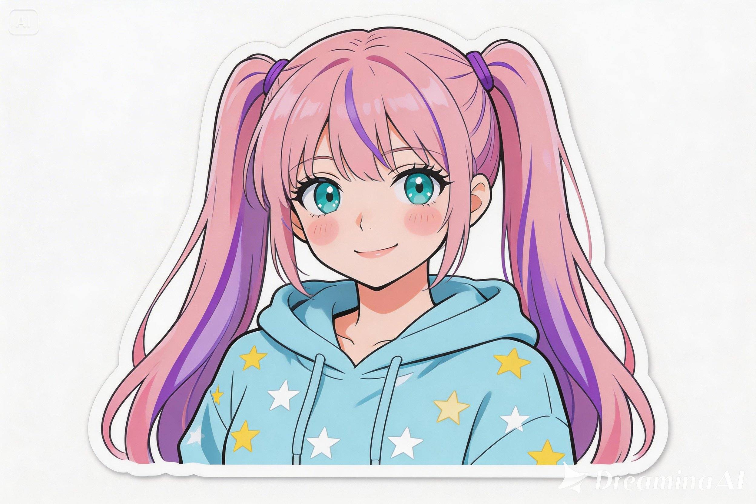 Anime character sticker