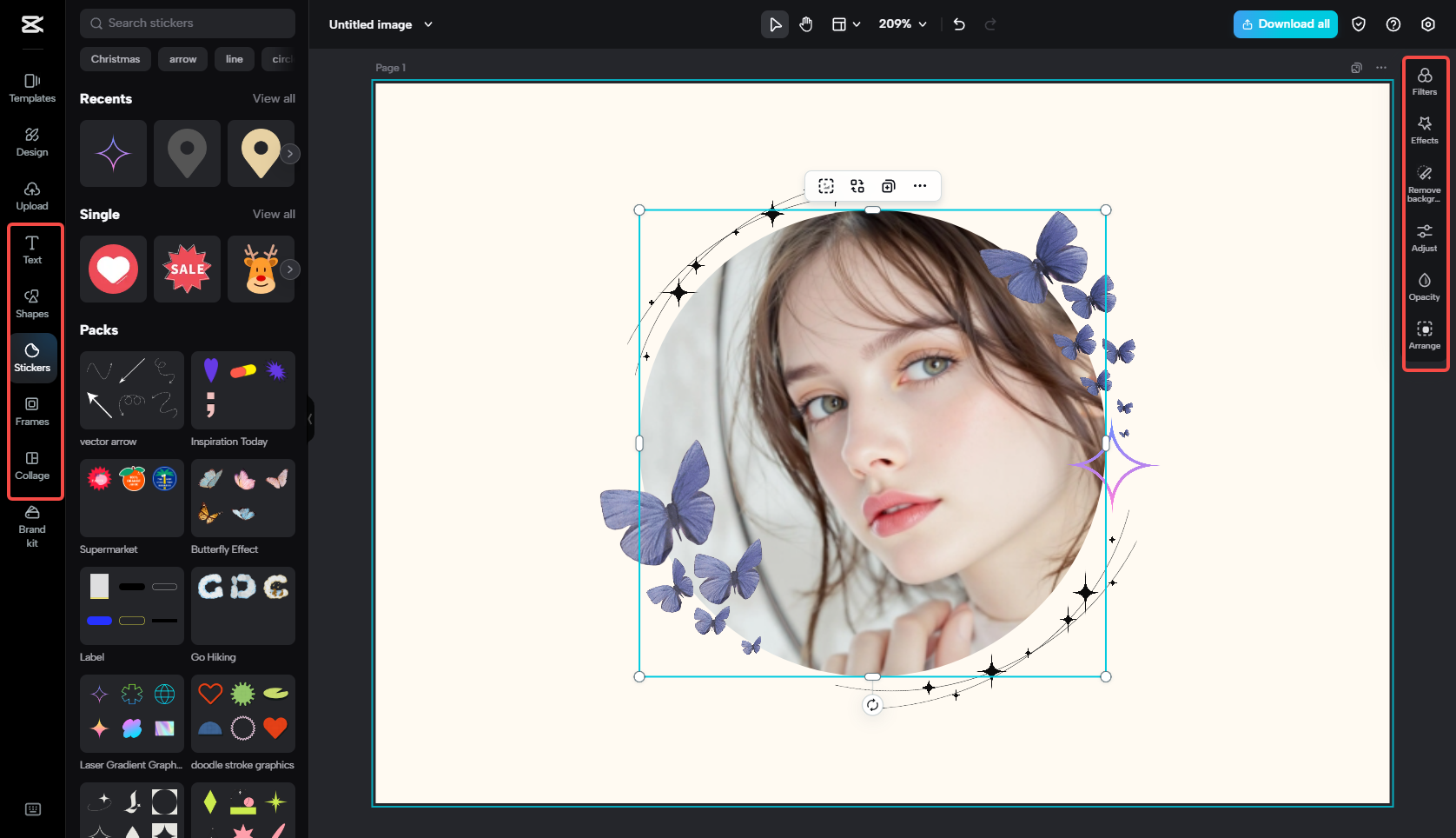 Customize the profile picture