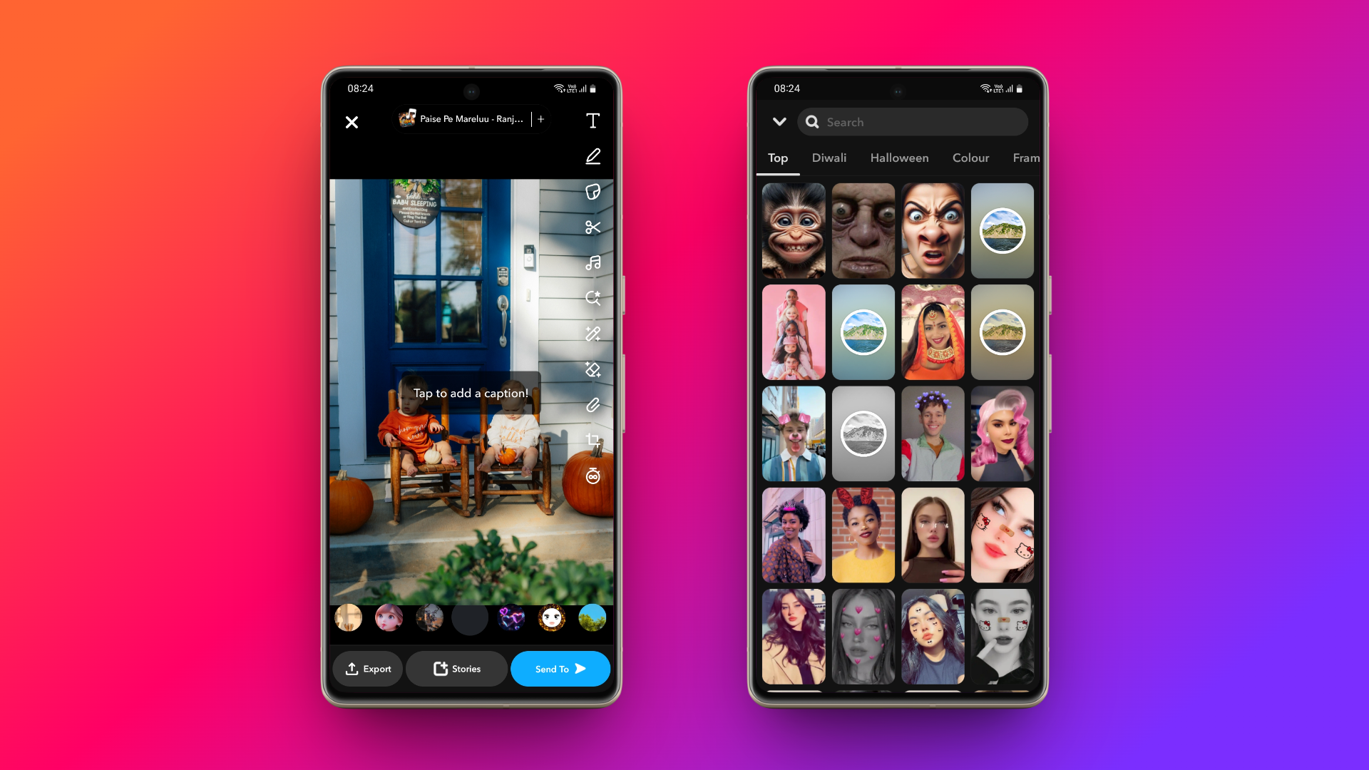 Search for your Christmas filter