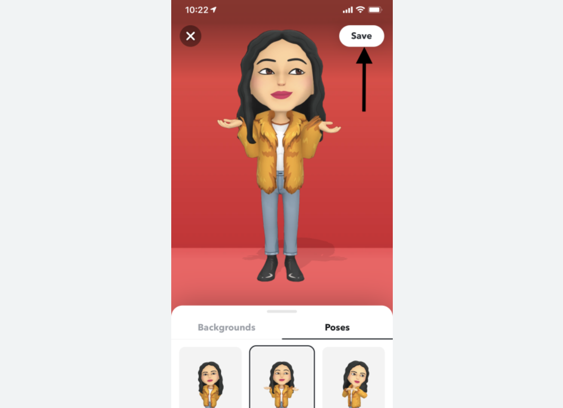Salve e use seu Bitmoji