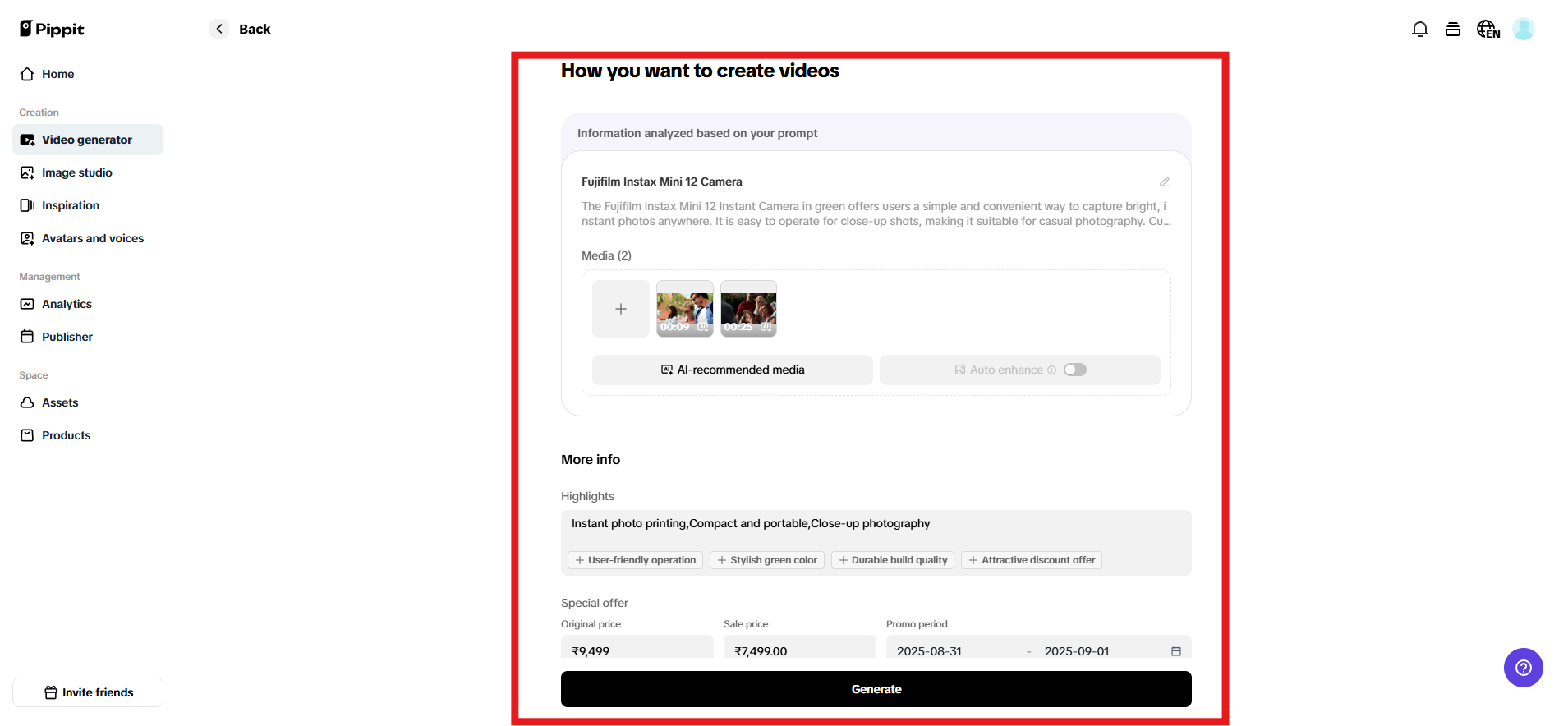 How you want to create videos