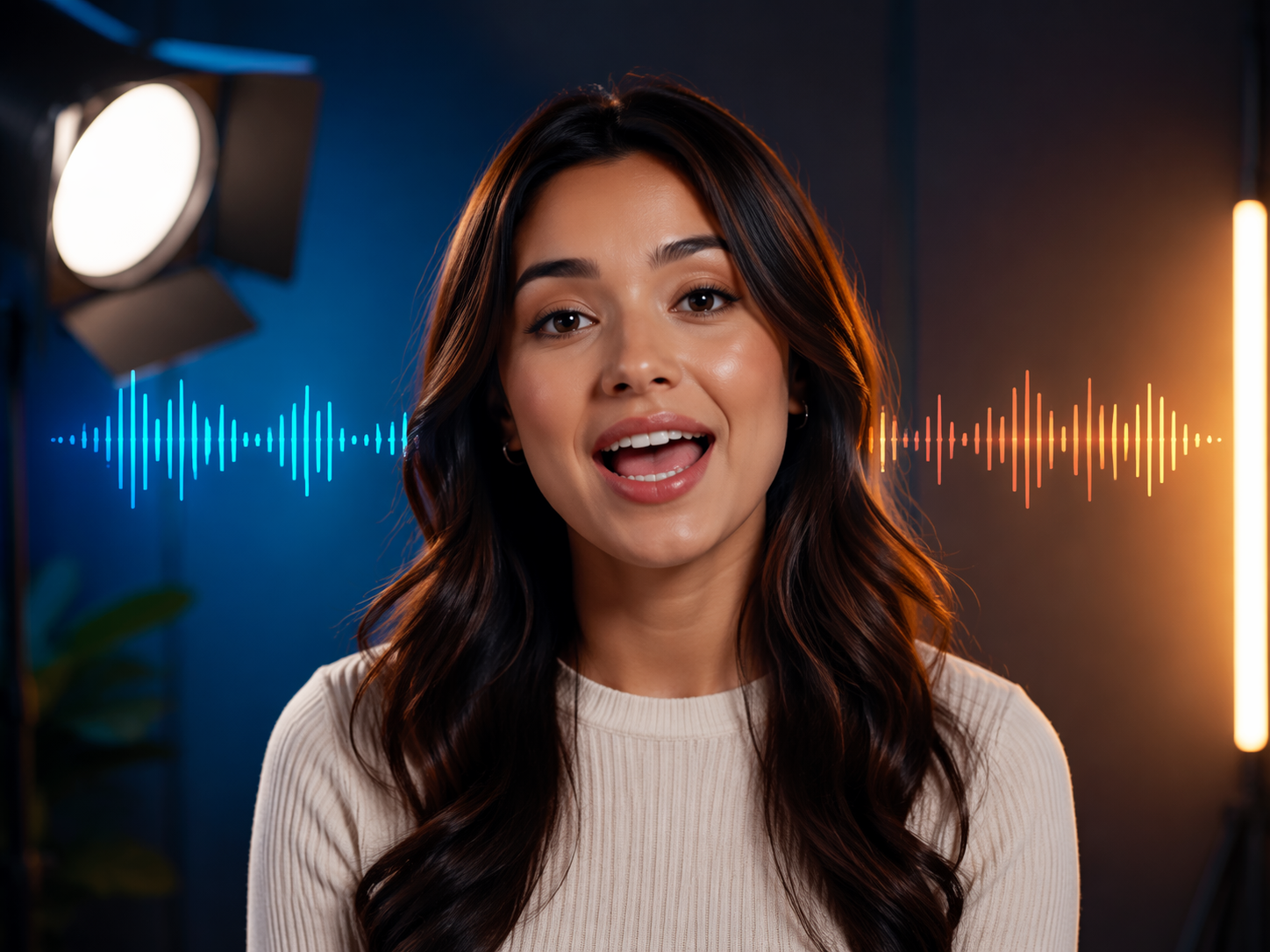AI Avatar Lippensynchronisation sozialer Video-Haken