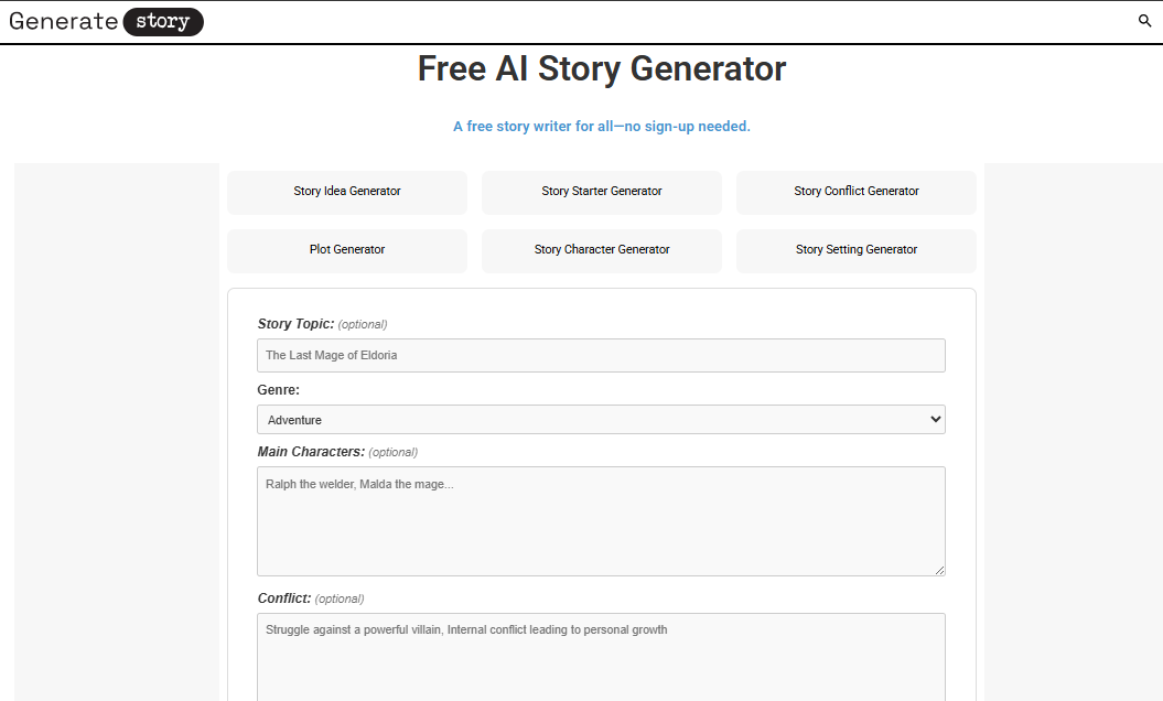 Generate Story