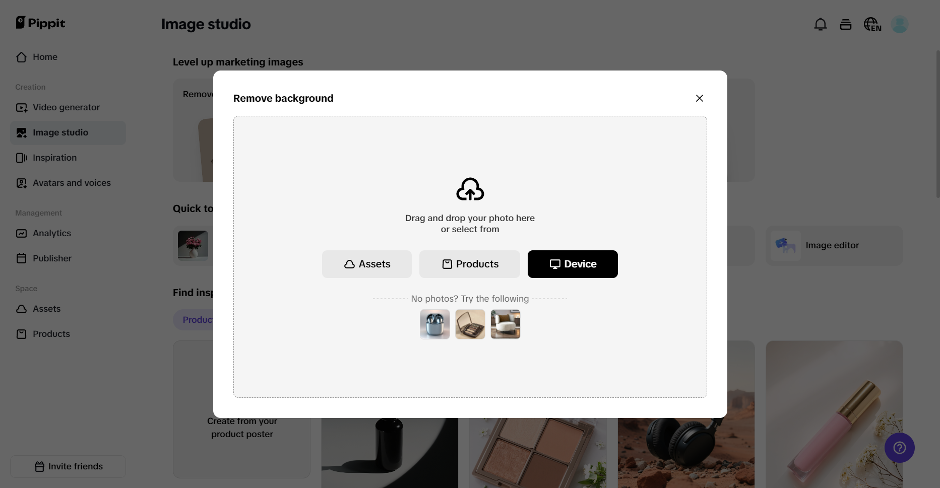 AI background remover