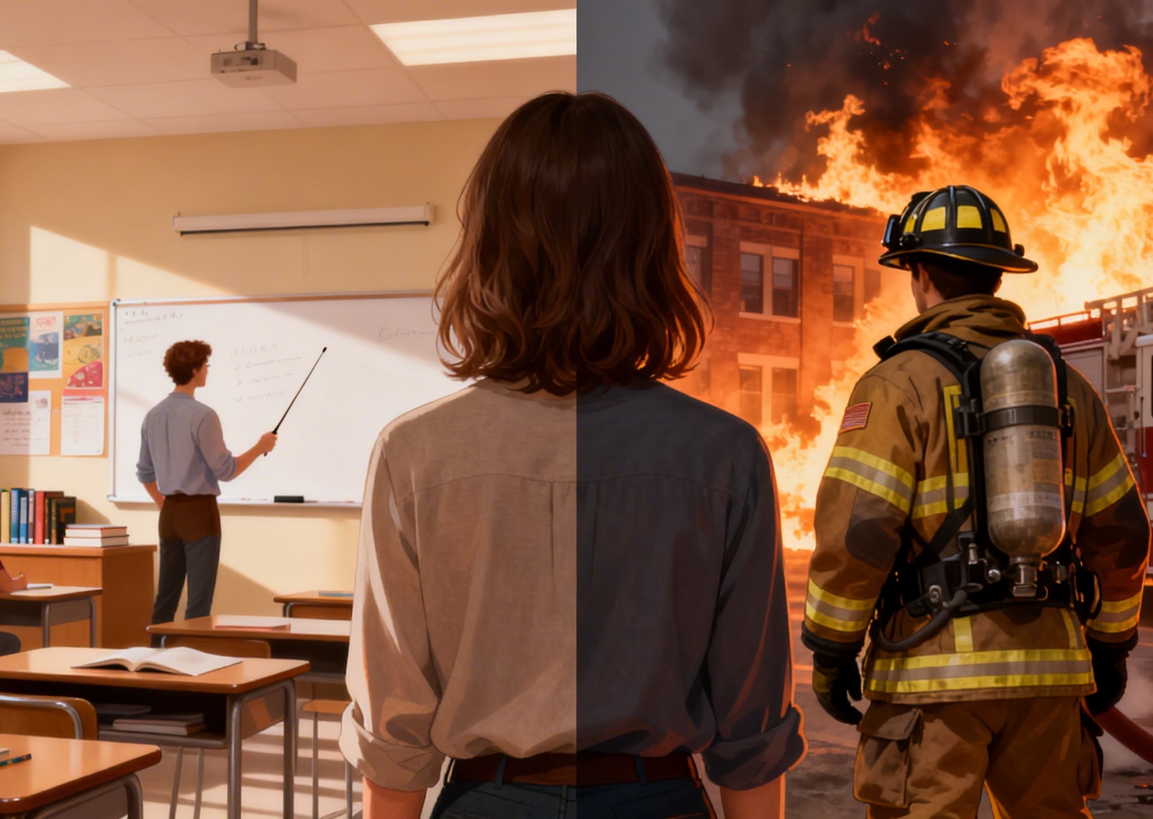 half half ai job trend background 