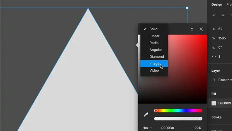 Change Fill type to image