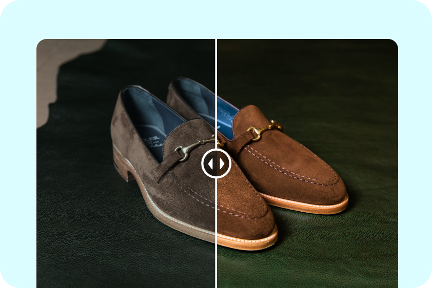 AI picture color correction for products