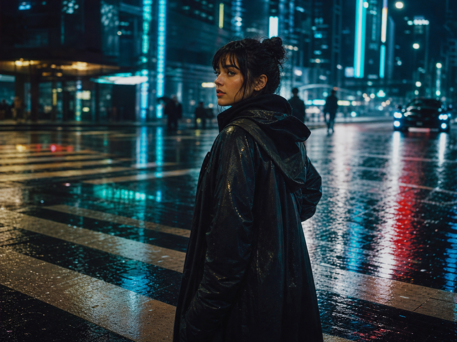 Futuristischer Straßenschnitt